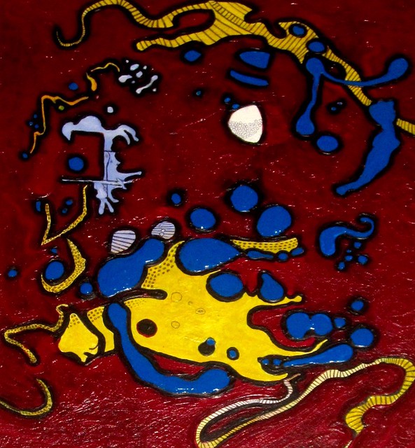 abstract art without any cool name that is often the manner of the artist Danny Hennesy just abstract number 22343 dark and psychedelic ( MushroomBrain art 2023) arte real Kunst abstrato