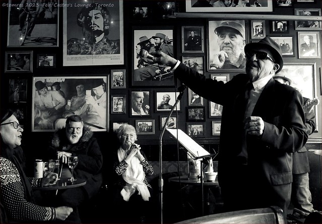 Got my MOJO working.  Down at Castro's Lounge Reverend Lau Max preaching to the converted.