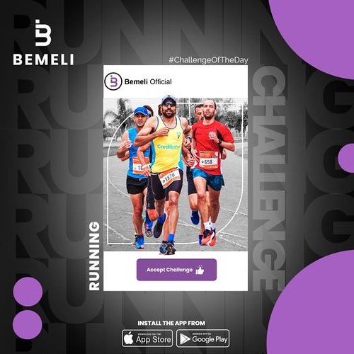 Running Challenge on Bemeli Social media app