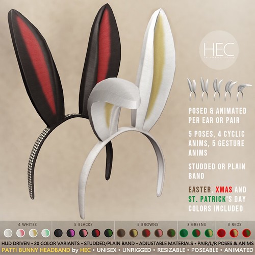 HEC (GROUP GIFT) • PATTI Animated Bunny Headband (01)