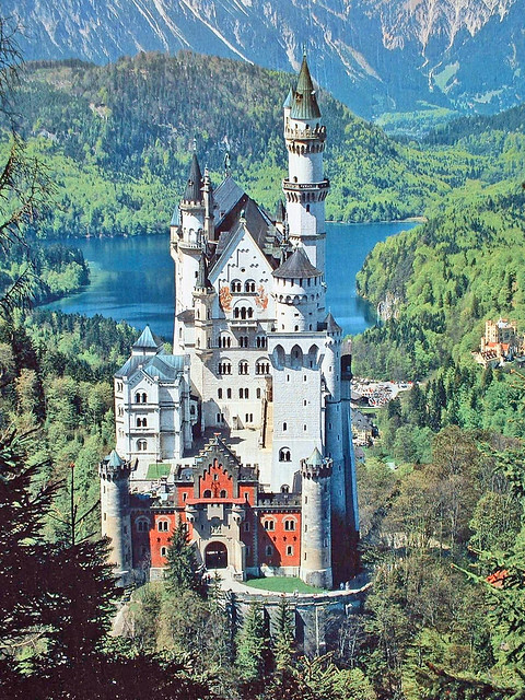 Allemagne, la Bavière le Château de Neuschwanstein