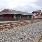 10-9-21, Hornell, NY Former Erie passenger station in Hornell. It now houses an Erie Railroad museum. 