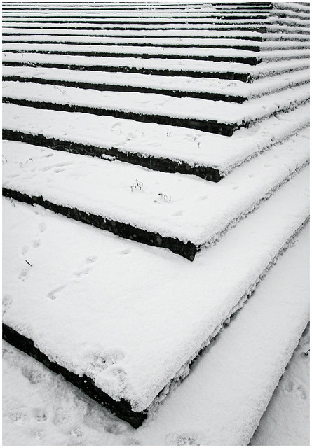 Kelvingrove Bandstand in Snow, Glasgow