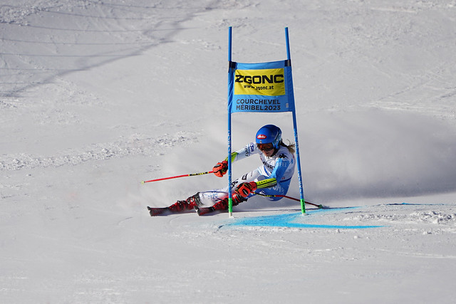 Mikaela Shiffrin en slalom géant