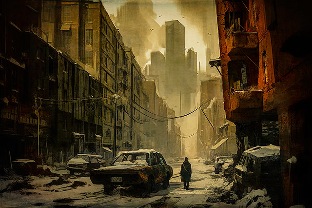 AndyC_Dystopian_City_in the Snow_03202023 | Dystopian City i… | Flickr