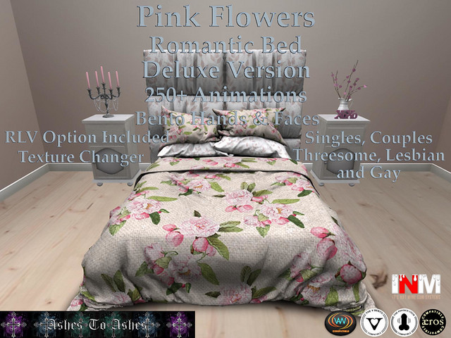 Pink Flowers Bed