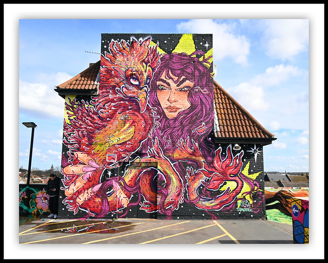 Giant mural in Penge : London