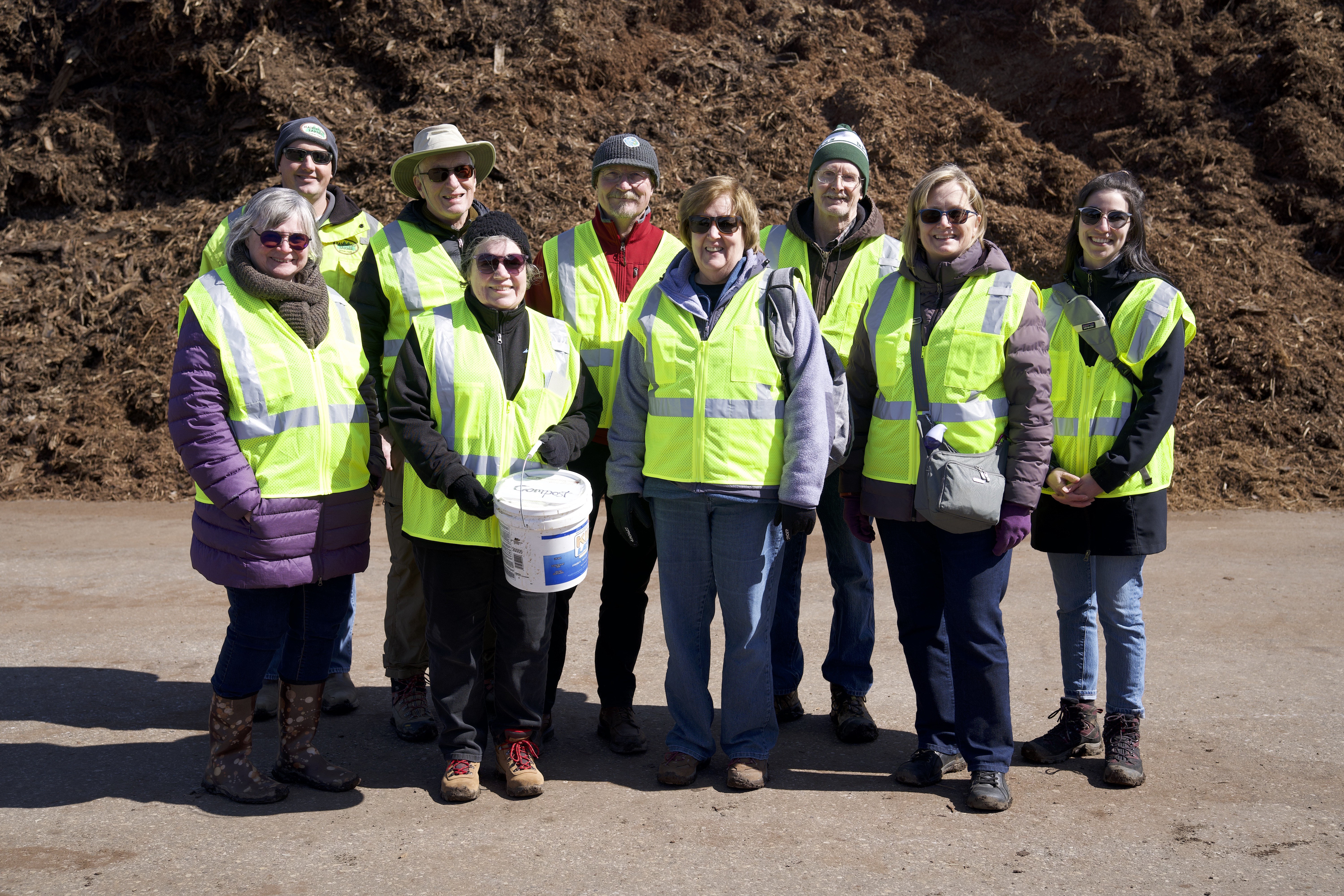 Meridian Green Team Tours Composting Facility