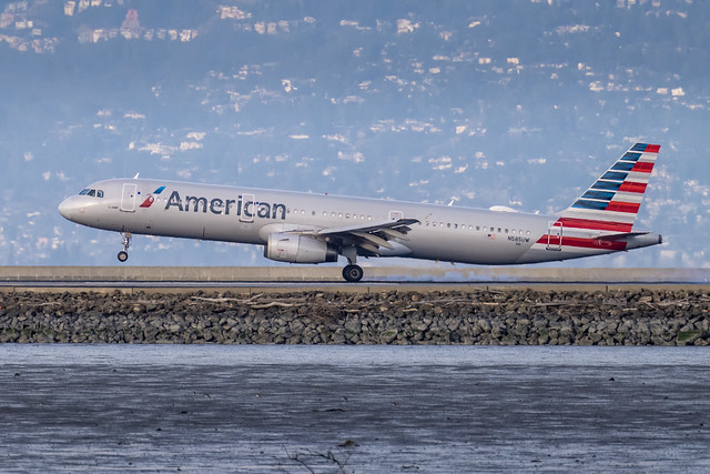 American A321 Landed