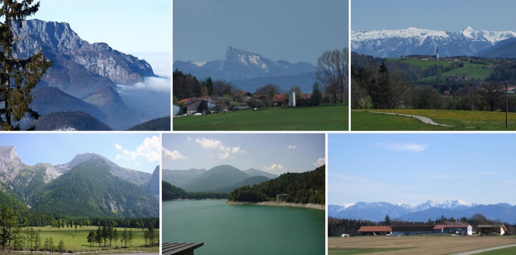 Alpen-Panoramen von unterwegs
