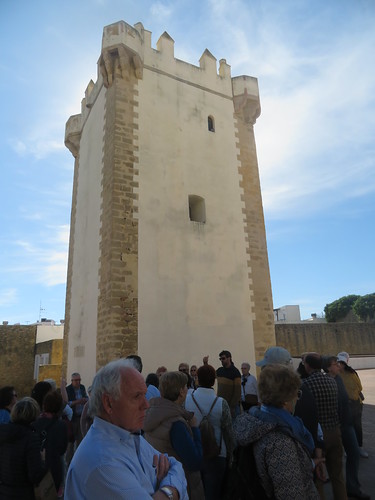 Guzman  el Bueno Tower, XIVth century, Plaza  de Santa Catalina,     Conil  de la Frontera, Cadiz, Andalucia, Spain