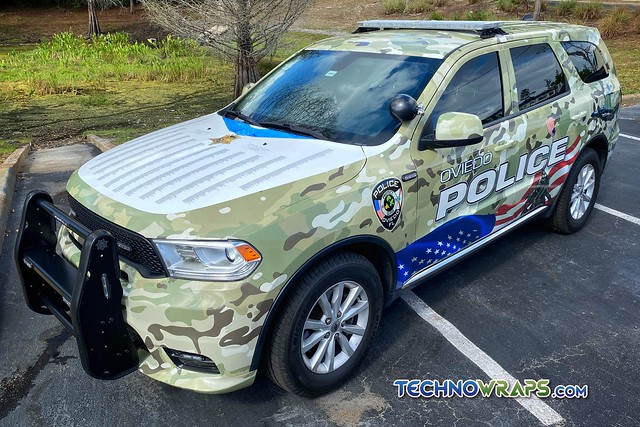Police vehicle recruiting vinyl wrap by TechnoWraps