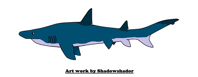 Extinct mackerel shark (†Leptostyrax stychi)