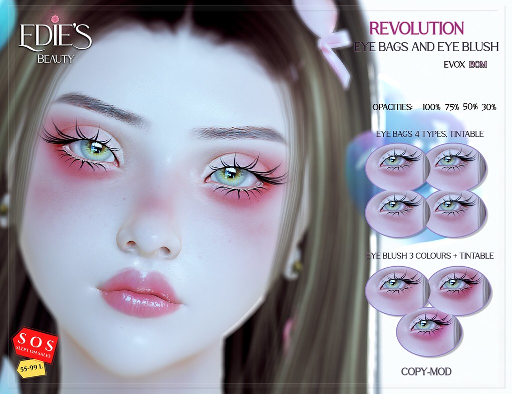 ~Edie's~ REVOLUTION eye bags for Slept On Sales!