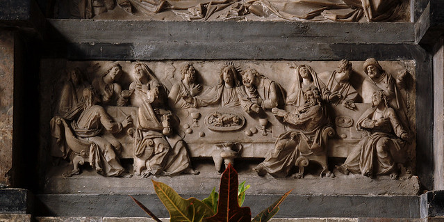 Luik, Wallonië, église St.-Jacques, altar of St. Andrew, detail