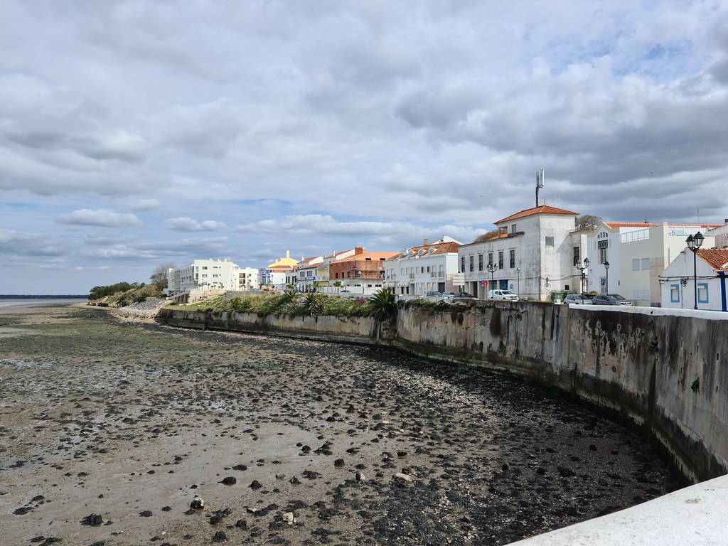 Low tide in Tagus River, Alcochete, Setúbal, Portugal