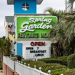 Spring Garden Pancake House, Myrtle Beach, South Carolina, United States Located at no. 1702 South Ocean Boulevard. 

&amp;quot;Myrtle Beach is a coastal city on the east coast of the United States in Horry County, South Carolina. It is located in the center of a long and continuous 60-mile (97 km) stretch of beach known as &amp;quot;The Grand Strand&amp;quot; in northeastern South Carolina.

Myrtle Beach is one of the major centers of tourism in South Carolina and the United States. The city&#039;s warm subtropical climate, miles of beaches, 86 golf courses, and 1,800 restaurants attract over 20 million visitors each year, making Myrtle Beach one of the most visited destinations in the country.

Located along the historic King&#039;s Highway (modern U.S. Route 17), the region was once home to the Waccamaw people. During the colonial period, the Whither family settled in the area, and a prominent local waterway, Wither&#039;s Swash, is named in their honor. Originally called alternately &amp;quot;New Town&amp;quot; or &amp;quot;Withers&amp;quot;, the area was targeted for development as a resort community by Franklin Burroughs, whose sons completed a railroad to the beach and the first inn, Seaside Inn. His widow named the new community Myrtle Beach after the local wax-myrtle shrubs.

The Myrtle Beach metropolitan area is the second-fastest-growing metropolitan area in the country with a population of 35,682 in the 2020 census and more than 104,000 people moved to the Myrtle Beach-Conway-North Myrtle Beach area over eight years, representing in a 27.7% growth in population according to the U.S. Census Bureau.&amp;quot; - info from Wikipedia. 

The fall of 2022 I did my 3rd major cycling tour. I began my adventure in Montreal, Canada and finished in Savannah, GA. This tour took me through the oldest parts of Quebec and the 13 original US states. During this adventure I cycled 7,126 km over the course of 2.5 months and took more than 68,000 photos. As with my previous tours, a major focus was to photograph historic architecture. 

Now on &lt;a href=&quot;https://www.instagram.com/billyd.wilson/&quot; rel=&quot;noreferrer nofollow&quot;&gt;Instagram&lt;/a&gt;.

Become a patron to my photography on &lt;a href=&quot;https://www.patreon.com/billywilson&quot; rel=&quot;noreferrer nofollow&quot;&gt;Patreon&lt;/a&gt; or &lt;a href=&quot;https://www.paypal.com/cgi-bin/webscr?cmd=_s-xclick&amp;amp;hosted_button_id=E74U8G8TZKYDJ&quot; rel=&quot;noreferrer nofollow&quot;&gt;donate&lt;/a&gt;.