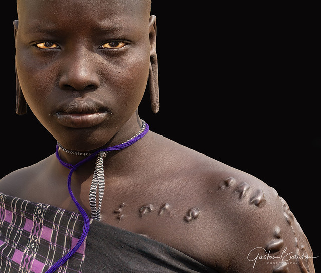 Mursi girl, Omo valley, Ethiopia