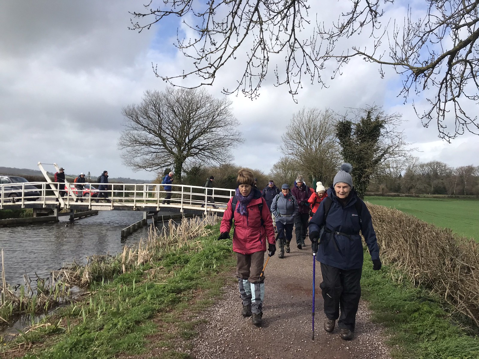 Setting off on Karens walk - March 2024
