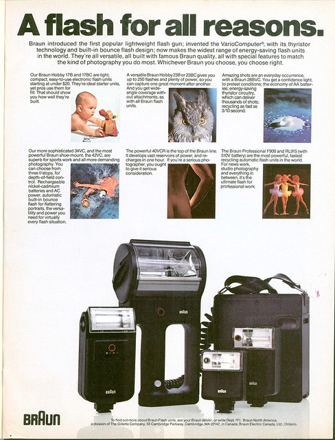 1977 Braun electronic flash units