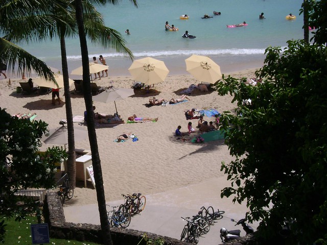Kuhio Beach Park from our balcony