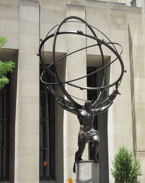 2019 Statue of Atlas 30 Rock - Rockefeller Center NYC 3114A