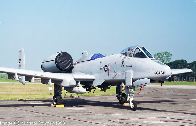 82-0646 - 1982 fiscal Fairchild A-10A Thunderbolt II, taking part in Excalibur IX at RAF Lakenheath in 1993