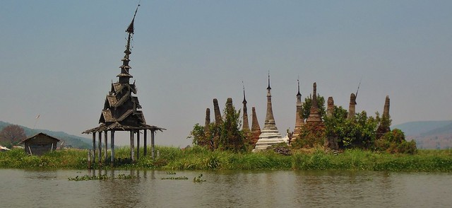 MYANMAR, Burma - rund um den  Inle-See,  Fahrt von Sagar nach Tar Kaung , 21494