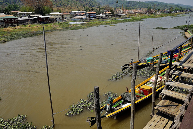 MYANMAR, Burma - rund um den  Inle-See,  Fahrt von Sagar nach Tar Kaung , 21496