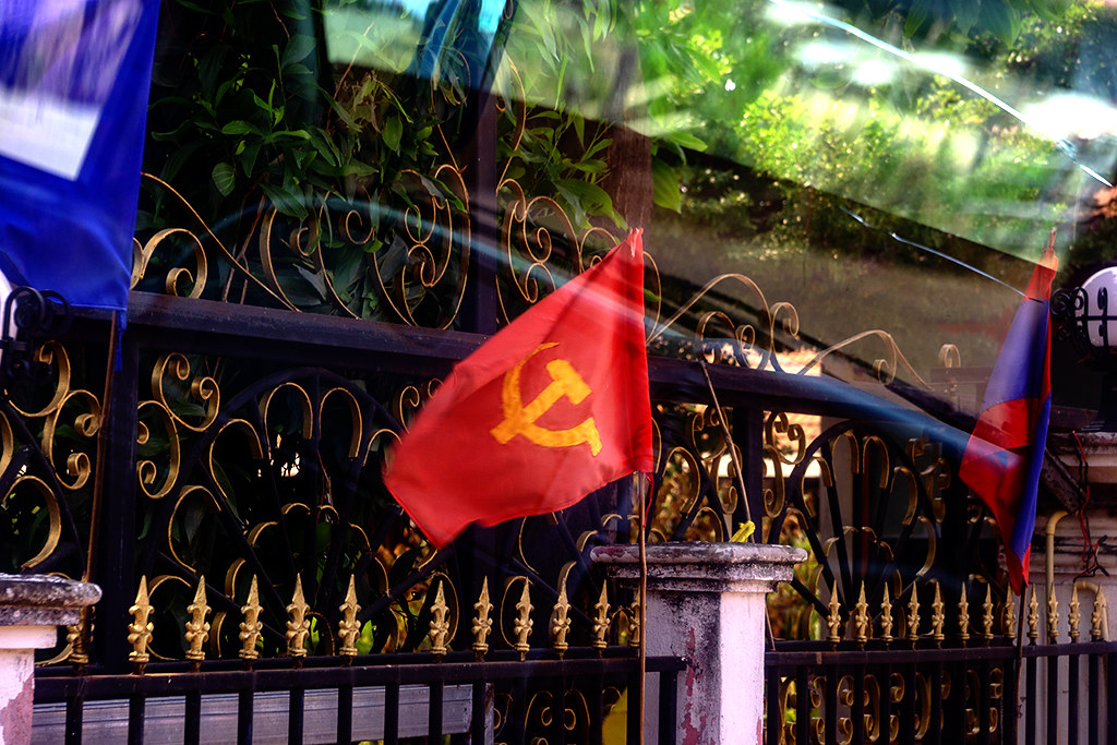 Communist flag on 3-24-23--Nakasong