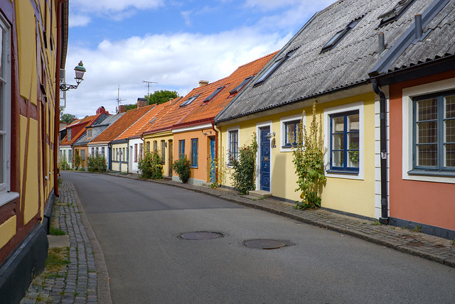 Straße in Ystad | Road in Ystad