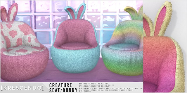 [Kres] Creature Seats - Bunny