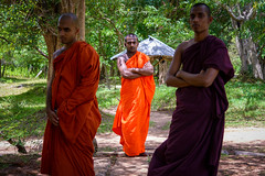 Monks in Anuradhapura forest