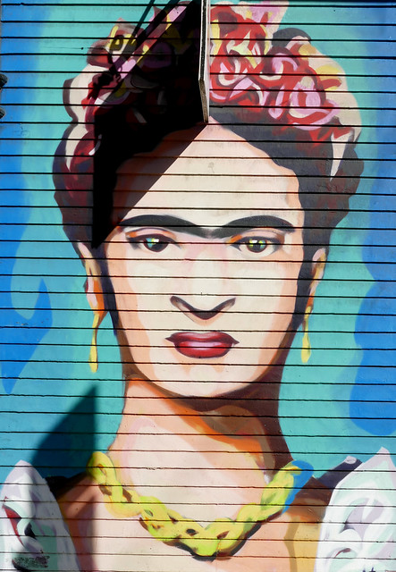 walking to kazan and back 3.0;  frida kahlo  streetart / mural 3-23
