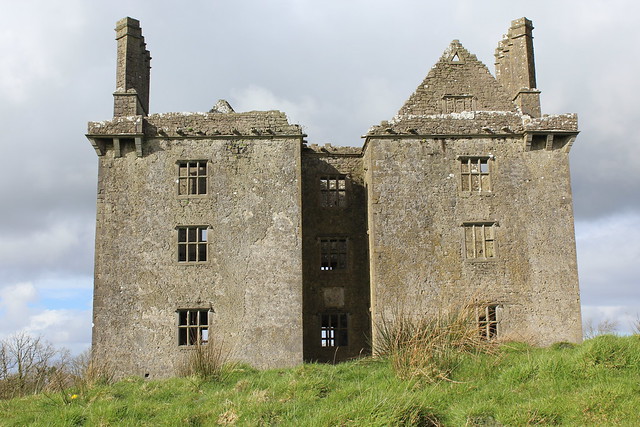 The ruins of Glinsk Castle, Co Galway, Ireland