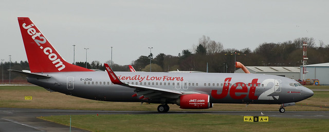 Boeing 737: 63569 G-JZHO 737-8MG(WL)  Jet2 Newcastle Airport