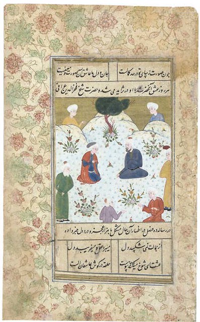 Sufi Poet Sheikh_Fakhr_al-Din_'Iraqi,_with_disciples,_Khorasan_school,_circa_1580