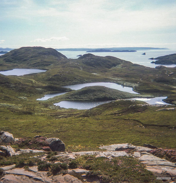 The amazing landscape of Tanera Mor, largest of the Summer Isles, looking south towards Gruinard Bay, Wester Ross.