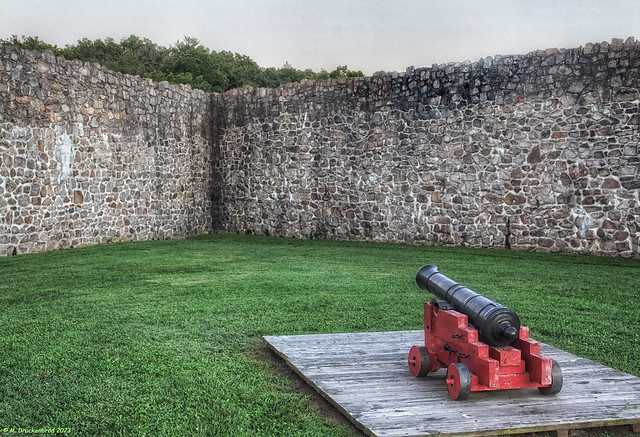 A Defensive Cannon inside Fort Frederick