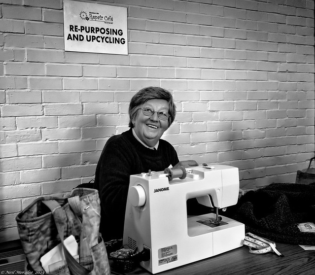 Sewing with a smile
