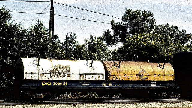 C&O coil car 306622 @ Dolton IL (1986)