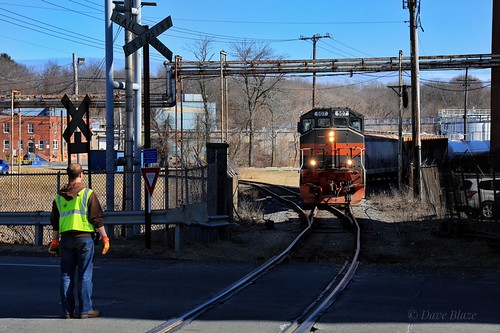 Flagging Allen's Lane by Dave Blaze Rail Photography, With the disappointing news recently that Rousselot will be closing their Peabody plant by the end o