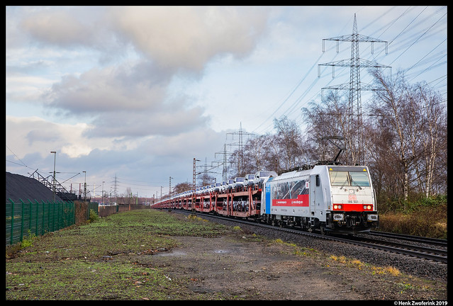DB Cargo 186 501, Bottrop 23-12-2019