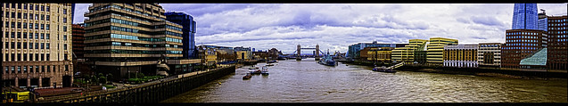 Down the River Thames Panorama