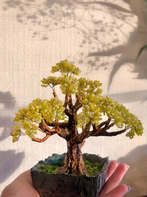 My favourite pictures of the beaded trees that I made