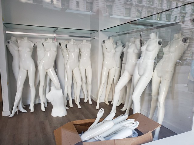New store mannequins.