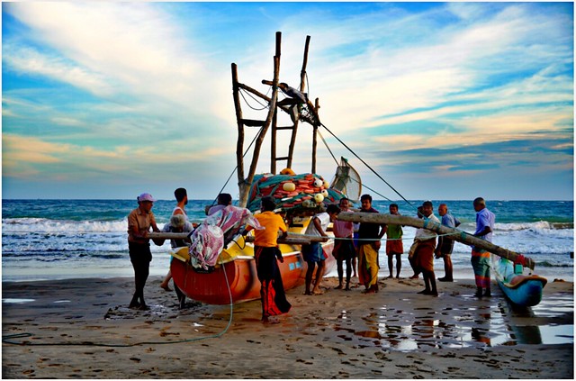 Fishermen in Sri Lanka