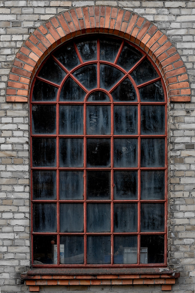 Vintage window of railroad building II