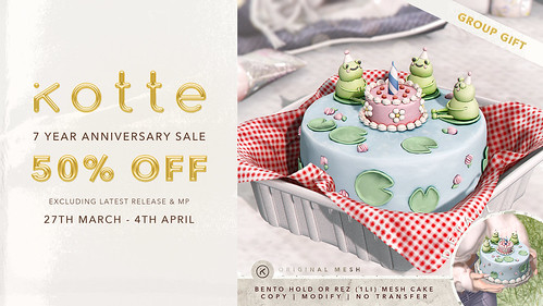 kotte - 7 year anniversary sale