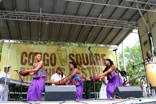 Dancers at Congo Square Rhythms Festival - March 25, 2023. Photo by Michele Goldfarb.